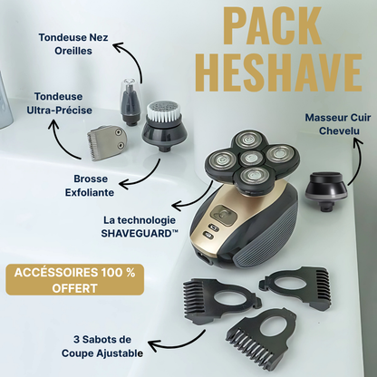 HeShave Pro™ – Kit Rasoir Crâne 5-en-1