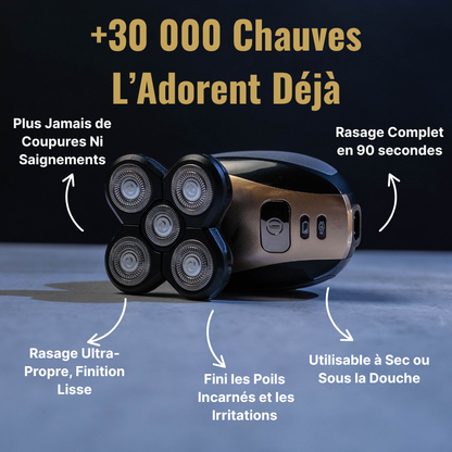 HeShave Pro™ – Kit Rasoir Crâne 5-en-1